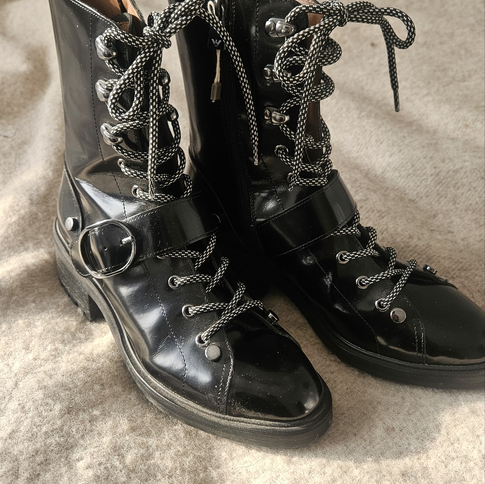 Emporio Armani combat boots